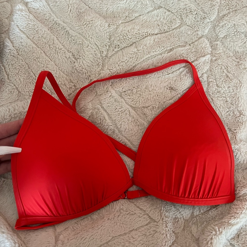 Red bikini top